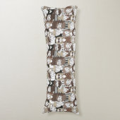 Hipster Pattern body kussens (Voorkant Verticaal)