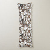 Hipster Pattern body kussens (Achterkant (Verticaal))