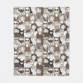 Hipster Pattern fleece deken (Voorkant)