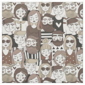 Hipster Pattern-structuur Stof (Swatch)