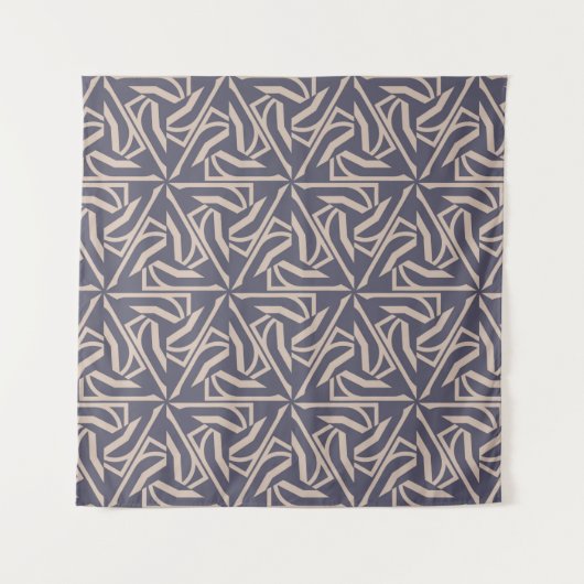 Hipster pattern with polygonal elements. Triangles Wandkleed (Voorkant)