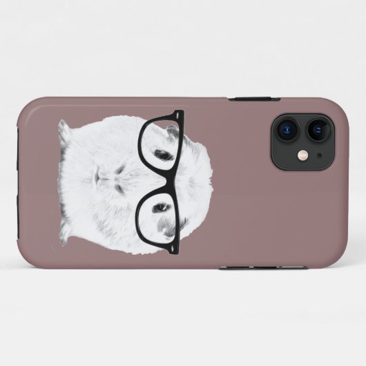 Hipster Pigster Case-Mate iPhone Case (Achterkant (horizontaal))