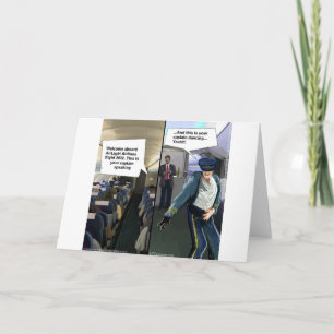 Hipster Pilot Funny Kaart