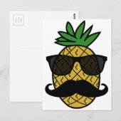Hipster Pineapple Briefkaart (Voorkant / Achterkant)