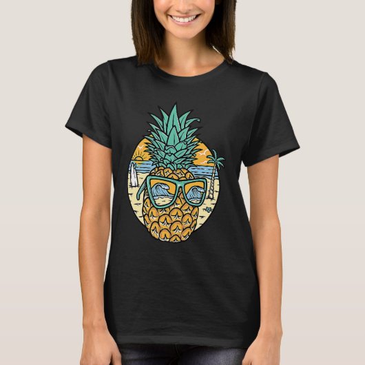 Hipster Pineapple Love Motivation  Love Pineapple  T-shirt (Voorkant)