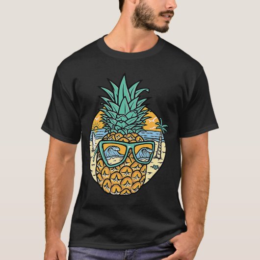 Hipster Pineapple Love Motivation Love Pineapple T-shirt (Voorkant)