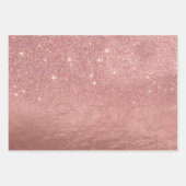 Hipster Pink Oranje Floral Illustration Pattern Inpakpapier Vel (Voorkant 2)