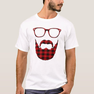 Hipster Play Beard en bril T-shirt