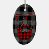 Hipster Pset Beard Keramisch Ornament (Rechts)