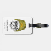 Hipster Pug | Het is Cool | Jouw namen toevoegen Bagagelabel (Achterkant horizontaal)