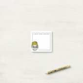 Hipster Pug | Het is Cool | Jouw namen toevoegen Post-it® Notes (Op bureau)