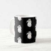 Hipster Rabbit Funny Bunny Met Brillen Schattige A Koffiemok (Voorkant links)