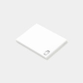 Hipster Rabbit Funny Bunny Met Brillen Schattige A Post-it® Notes (Schuin)