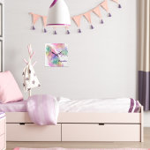 Hipster Rainbow Feathers-klok Vierkante Klok