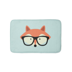 Hipster Red Fox Badmat