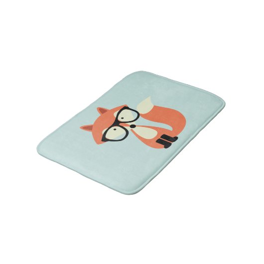 Hipster Red Fox Badmat (Gekanteld)