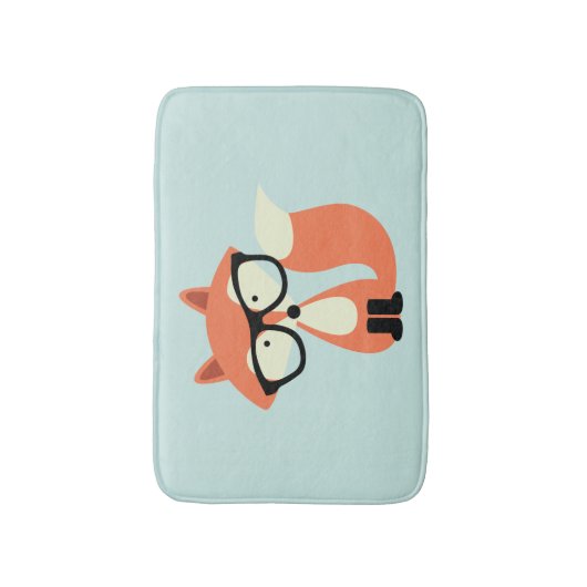 Hipster Red Fox Badmat (Voorkant Verticaal)