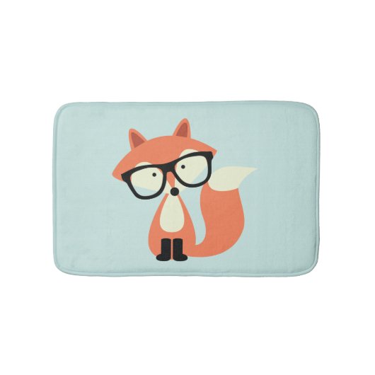 Hipster Red Fox Badmat (Voorkant)