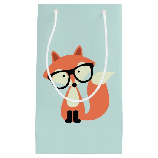 Hipster Red Fox Klein Cadeauzakje (Voorkant)