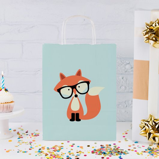 Hipster Red Fox Klein Cadeauzakje