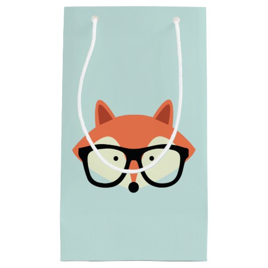 Hipster Red Fox Klein Cadeauzakje (Voorkant)