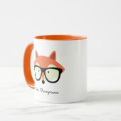 Hipster Red Fox Mok (Voorkant links)