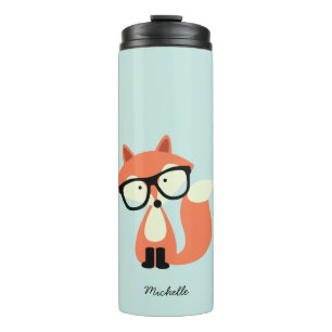 Hipster Red Fox Thermosbeker