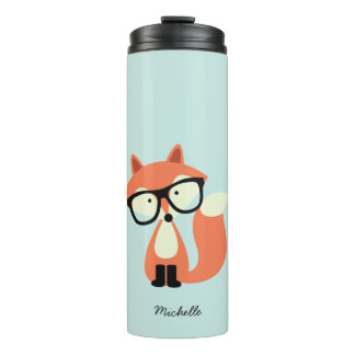 Hipster Red Fox Thermosbeker