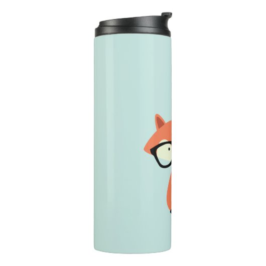 Hipster Red Fox Thermosbeker (Gedraaid links)