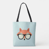 Hipster Red Fox Tote Bag (Achterkant)