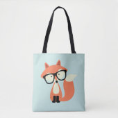 Hipster Red Fox Tote Bag (Voorkant)