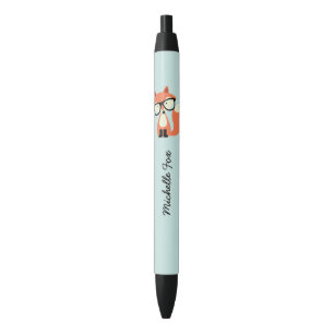 Hipster Red Fox Zwarte Inkt Pen