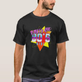 Hipster Retro Rave Party uit 1980 schreef in totaa T-shirt (Voorkant)