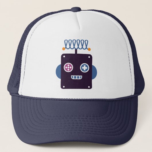 Hipster Robot Trucker Pet (Voorkant)