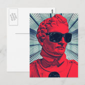 Hipster-rood beeld briefkaart (Voorkant / Achterkant)