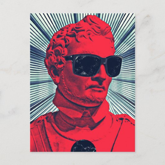 Hipster-rood beeld briefkaart (Voorkant)