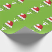 Hipster Santa Claus Cadeaupapier (Hoek)