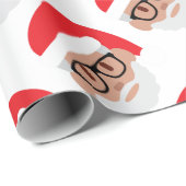 hipster Santa Claus emoji Cadeaupapier (Rol Hoek)