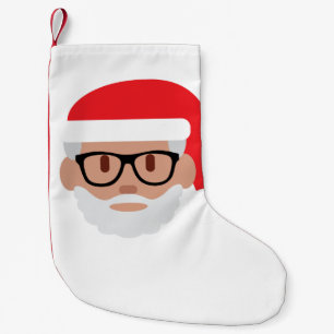 hipster Santa Claus emoji kerstmis Kleine Kerstsok