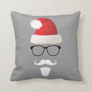 Hipster Santa Claus Kussen