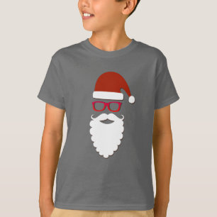 Hipster Santa Claus T-shirt