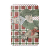 Hipster Santa Collectie Badmat (Voorkant Verticaal)