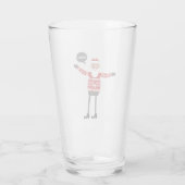 Hipster Santa Glas (Achterkant)
