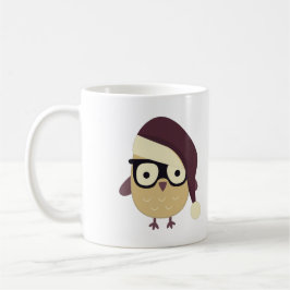 Hipster Santa Owl Koffiemok