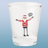 Hipster Santa Shot Glas