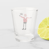 Hipster Santa Shot Glas (Achterkant)