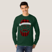 Hipster Santa T-shirt (Voorkant volledig)
