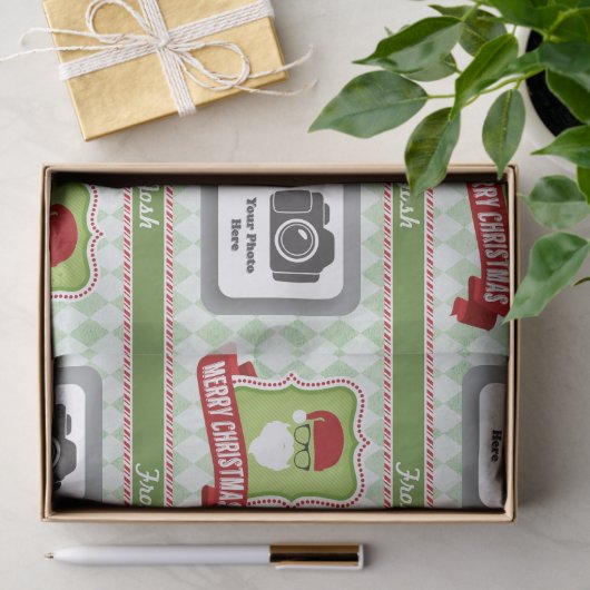 Hipster Santa Tissue Paper Tissuepapier (Geschenk)