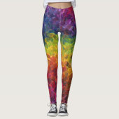 Hipster Schattigee kristallen Big Bang Regenboog O Leggings (Voorkant)