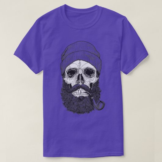 Hipster schedel 2 t-shirt (Design voorkant)